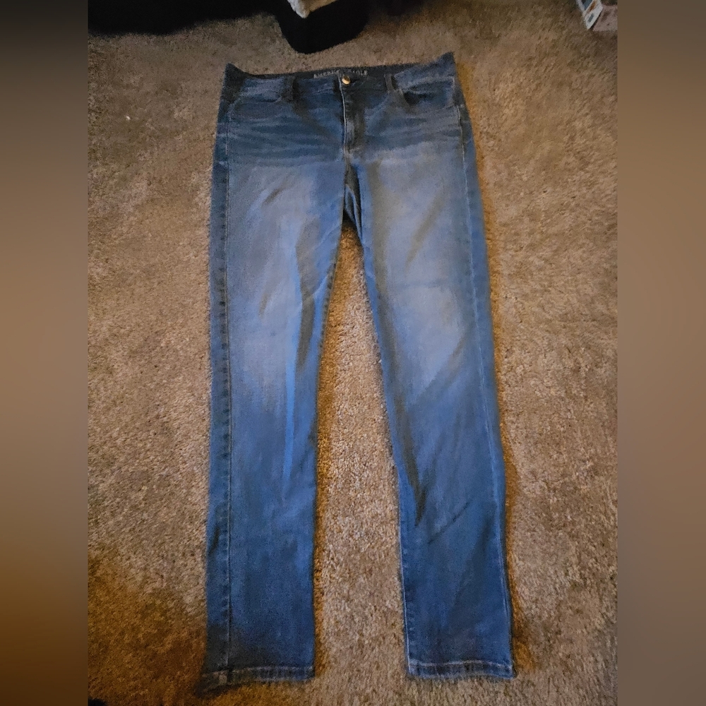 American Eagle Outfitters Dark Blue Skinny Jeans